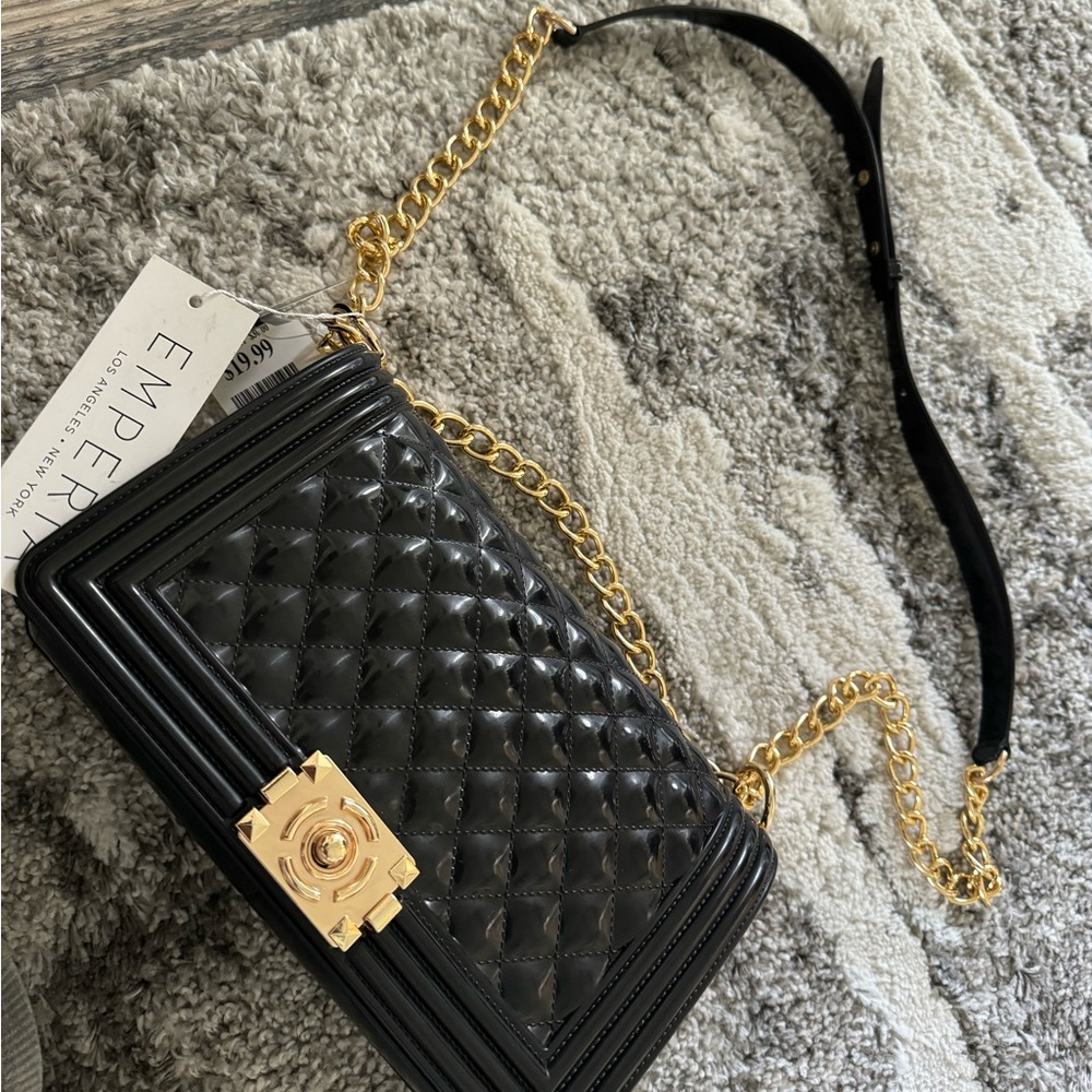 Tj maxx brand, black cross body bag, never worn